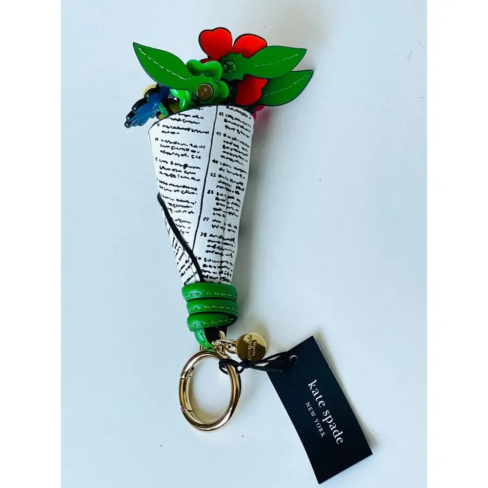 Kate Spade Fresh Picks 3D Flower Bouquet Bag Charm